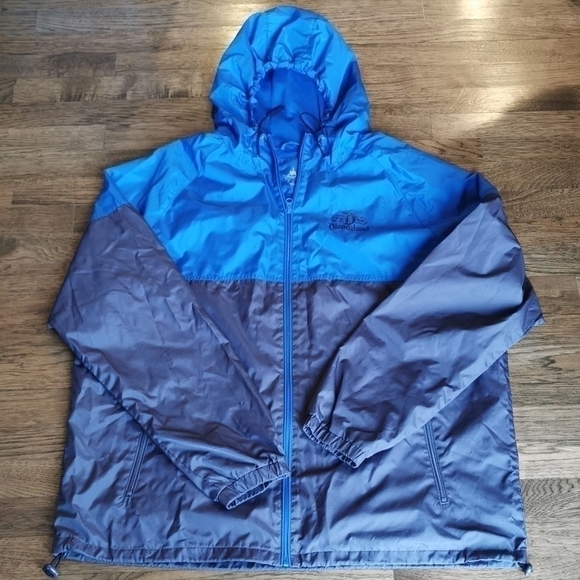 DISNEY Parks Authentic Blue Grey Windbreaker XL - Picture 1 of 7